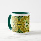Individuelles Monogramm mit Ihrer Anfangsbuchstabe Tasse (Vorderseite Links)