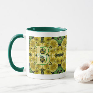 Individuelles Monogramm mit Ihrer Anfangsbuchstabe Tasse