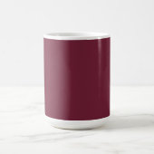 Individuelles Monogramm, modernes Burgund Kaffeetasse (Mittel)