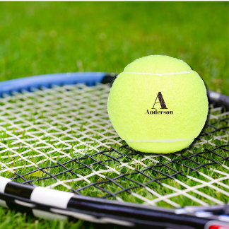 Individuelles Monogramm & Name  Tennisbälle