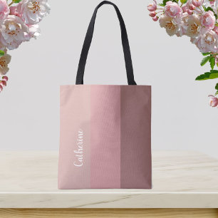 Individuelles Monogramm, rosa Tri-Ton, Schrift-Typ Tasche
