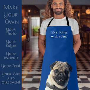Individuelles Mops-Hund-Haustier-Mutter-Geschenk Schürze