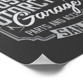 Individuelles Motorrad Vintag. Poster (Ecke)