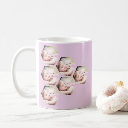 Individuelles Muttertagsgeschenk mit Foto Kaffeetasse (Mit Donut)