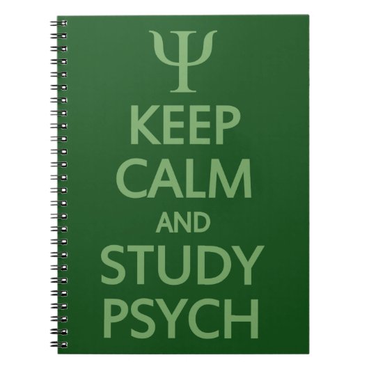 Individuelles Notebook behalt Calm & Study Psych Notizblock (Vorderseite)