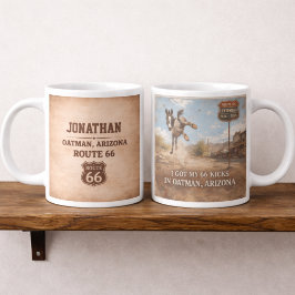Individuelles Oatman-Esel-Route-66-Jubiläumsgesche Jumbo-Tasse