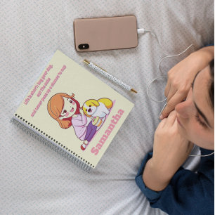 Individuelles Personalisierter Hund Welpengeschenk Notizblock