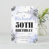 individuelles personalisiertes Foto 50. Geburtstag Save The Date (Stehend Vorderseite)