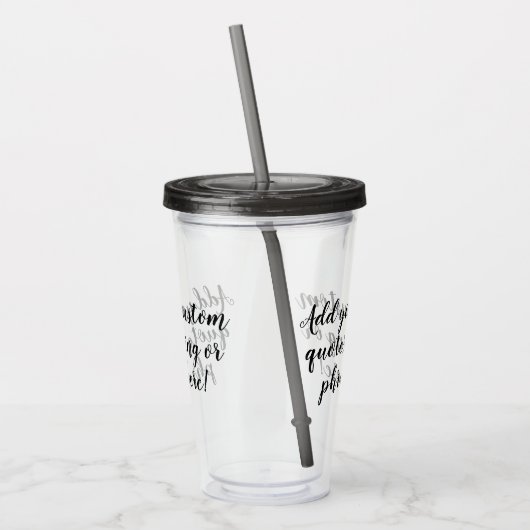 Individuelles Personalisiertes Sprichwort für das Acryltrinkbecher (Links)