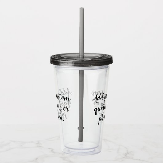 Individuelles Personalisiertes Sprichwort für das Acryltrinkbecher (Rechts)