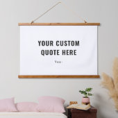 Individuelles persönliches Angebot oder Sprichwort Wandteppich Mit Holzrahmen (Schlafzimmer)