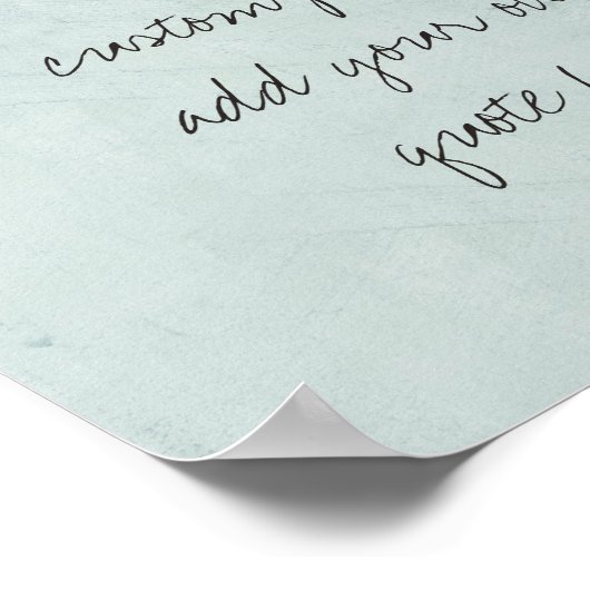 individuelles Poster mit eigenem Angebot (Ecke)