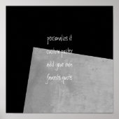 individuelles Poster, um Ihr eigenes Zitat mit mod Poster (Vorne)