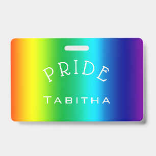 Individuelles PRIDE-Regenbogen-Multifarben-Abzeich Ausweis