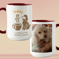 Individuelles Pudel-Foto-Kaffee-Liebhaber-Hundemut