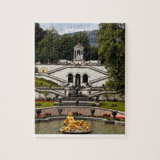 individuelles Puzzle vom Linderhof Schloss, Deutsc
