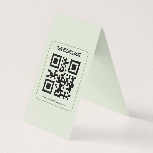 Individuelles QR-Code-Geschäftsname-Vorlage (Vorderseite)