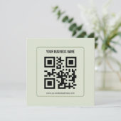 Individuelles QR-Code-Geschäftsname-Vorlage Ankündigung (Stehend Vorderseite)