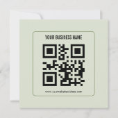 Individuelles QR-Code-Geschäftsname-Vorlage Ankündigung (Vorderseite)