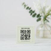 Individuelles QR-Code-Geschäftsname-Vorlage Begleitkarte (Stehend Vorderseite)