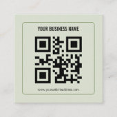 Individuelles QR-Code-Geschäftsname-Vorlage Begleitkarte (Vorderseite)