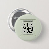 Individuelles QR-Code-Geschäftsname-Vorlage Button (Vorne & Hinten)