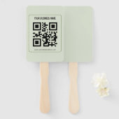 Individuelles QR-Code-Geschäftsname-Vorlage Fächer (Vorne und Hinten)