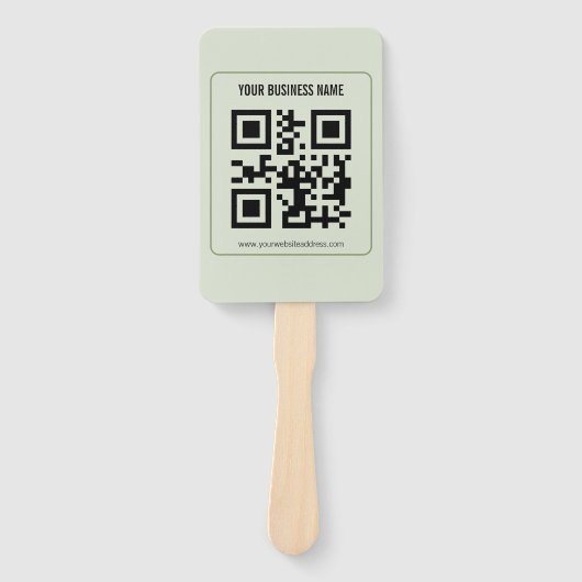Individuelles QR-Code-Geschäftsname-Vorlage Fächer (Vorderseite)