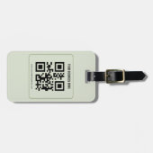 Individuelles QR-Code-Geschäftsname-Vorlage Gepäckanhänger (Vorderseite horizontal)