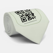 Individuelles QR-Code-Geschäftsname-Vorlage Krawatte (Gerollt)