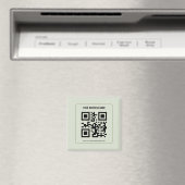 Individuelles QR-Code-Geschäftsname-Vorlage Magnet (In Situ (Geschirrspüler))