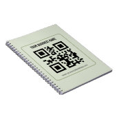 Individuelles QR-Code-Geschäftsname-Vorlage Notizblock (Rechte Seite)