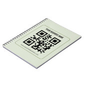Individuelles QR-Code-Geschäftsname-Vorlage Notizblock (Linke Seite)