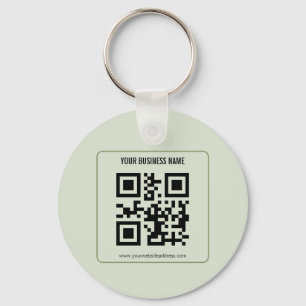 Individuelles QR-Code-Geschäftsname-Vorlage Schlüsselanhänger