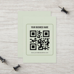Individuelles QR-Code-Geschäftsname-Vorlage Telefonnummerkarte