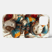 Individuelles Raumkatzenabenteuer - Case-Mate iPhone Hülle (Rückseite (Horizontal))