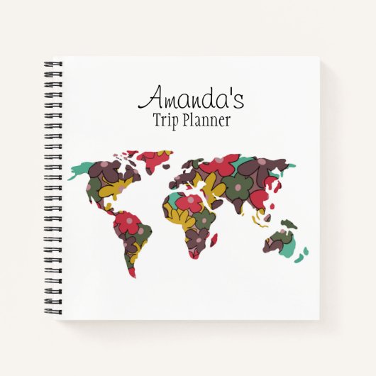 Individuelles Reiseplaner-ReiseNotebook Notizblock (Vorderseite)