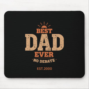 Individuelles Retro-Geschenk Bester Papa Aller Zei Mousepad