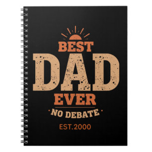 Individuelles Retro-Geschenk Bester Papa Aller Zei Notizblock