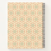 Individuelles Retro Monogram Notebook Notizblock (Rückseite)