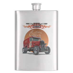 Individuelles Retro-Renntruck-Konzept Flachmann