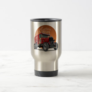 Individuelles Retro-Rennwagen-Konzept Reisebecher