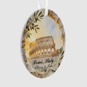 Individuelles Rom-Hochzeitsreise- oder Urlaubs-And Ornament (Vorderseite)