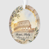 Individuelles Rom-Hochzeitsreise- oder Urlaubs-And Ornament (Vorderseite)