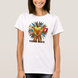 Individuelles Romantisches Design T-Shirt