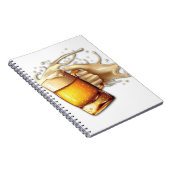 Individuelles SpiralNotebook mit Schwarzweiß-M Notizblock (Rechte Seite)