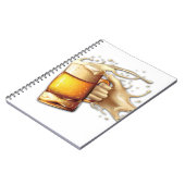 Individuelles SpiralNotebook mit Schwarzweiß-M Notizblock (Linke Seite)