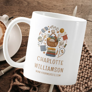 Individuelles Strick- und Häkelgeschäft Kaffeetasse