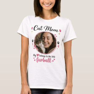 Individuelles T-Shirt für Katzenmamas mit Foto
