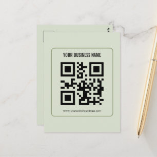 Individuelles Template für den Namen Ihres QR-Code Postkarte
